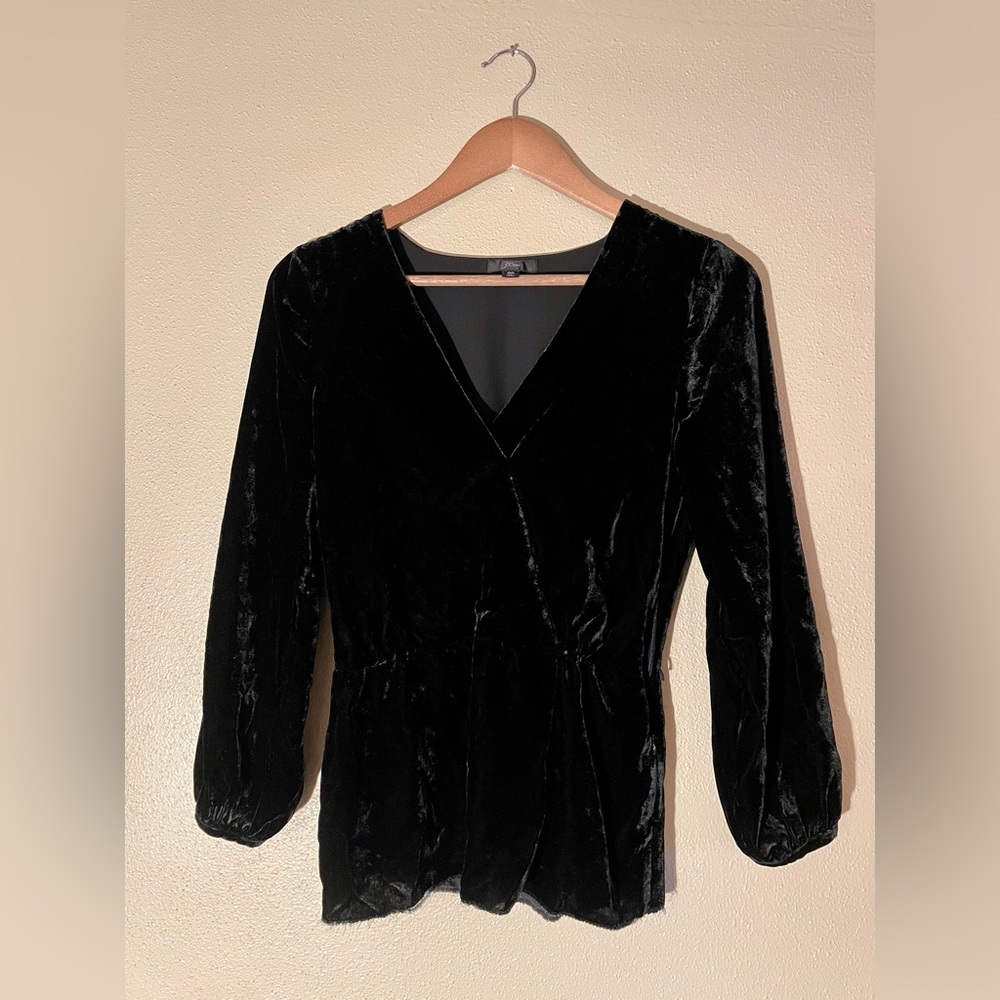 Jcrew Velvet Top. 00